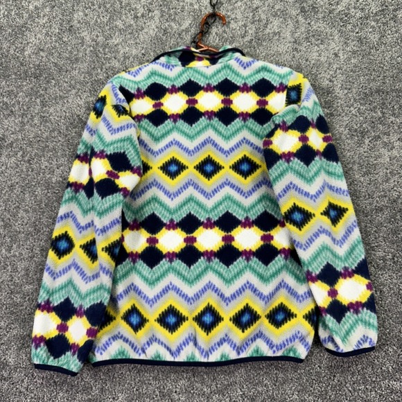 Patagonia Sweater Womens XS Multicolor Print Synchilla Fleece Snap-T Pullover - Picture 2 of 7